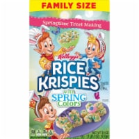 Kellogg's Rice Krispies Original with Spring Colors Breakfast Cereal Family Size Perspective: Main