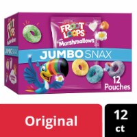 Kellogg's® Jumbo Snax Froot Loops Original with Marshmallows Family Size Cereal Snacks Perspective: Main
