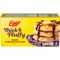 Kellogg's® Eggo® Thick and Fluffy Dark Chocolate Chip Frozen Waffles Perspective: Main