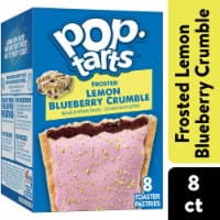 Kellogg's Pop-Tarts Frosted Lemon Blueberry Crumble Toaster Pastries Perspective: Main