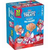Kellogg's Rice Krispies Treats Original with Holiday Sprinkles Mini Marshmallow Cereal Bars Perspective: Main