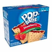 Pop-Tarts Breakfast Toaster Pastries Unfrosted Strawberry Perspective: Main