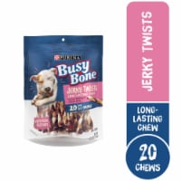 Purina Busy Bone Jerky Twists Grain-Free Chew Small/Medium Breed Dog Treats Beefhide & Chicken Jerky Perspective: Main
