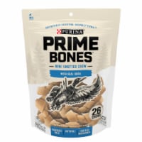 Purina Prime Bones Mini Knotted Chews Rawhide Free, Natural Dog Treats With Real Duck Perspective: Main