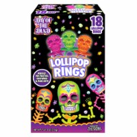 Flix Decorated Sugar Skull Lollipop Rings Halloween Candy