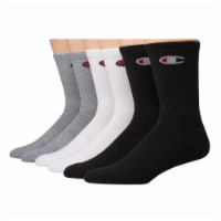 Champion Cushion Crew Sock Pack - White/Grey/Black Perspective: Main