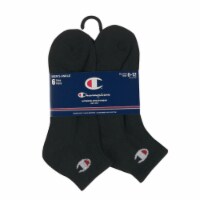 Champion Authentic Athletic Wear Men's Ankle Socks - Black Perspective: Main