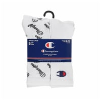 Champion® CH170 Synthetic Crew Socks - White Perspective: Main