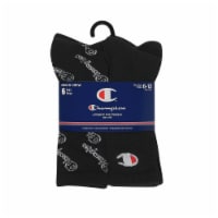 Champion® CH170 Synthetic Crew Socks - Black Perspective: Main
