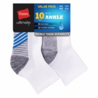 Hanes® Ultimate® Double Tough Ankle Socks - Assorted White