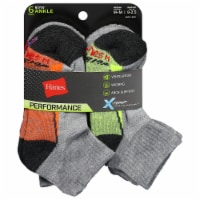 Hanes® Performance Assorted Boys' Ankle Socks - Medium Perspective: Main