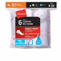 Hanes Men's Cushion No-Show Socks - 6 pk - Black