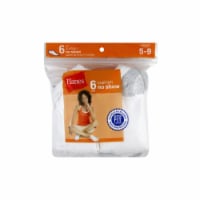 Hanes Women's Cushion No-Show Socks - 6 pk - White