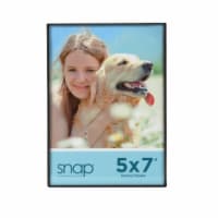Snap® 5x7 Front Load Photo Frame - Black Perspective: Main