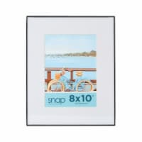 Snap® 8x10 Matted to 5x7 Front Load Photo Frame - Black Perspective: Main