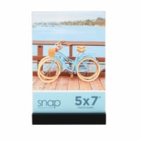 Snap® 5x7 Clear Photo Frame with Black Base Perspective: Main