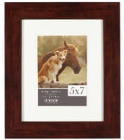 Gallery Solutions Matted Picture Frame - Walnut Perspective: Main