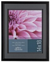 Pinnacle Gallery Solutions 14 x 18 Airfloat Picture Frame with 11 x 14 Mat - Black Perspective: Main