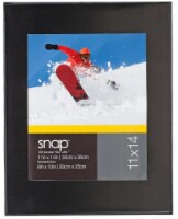 Pinnacle Snap 11 x 14 Picture Frame Matted to 8 x 10 Opening - Black Perspective: Main