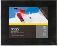 Pinnacle Snap 20 x 16 Front-Loading Picture Frame - Black Perspective: Main