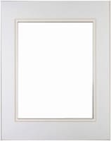 Pinnacle 5 x 7 Picture Frame with 3.5 x 5 Double Mat - White/White Perspective: Main