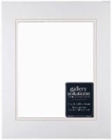 Pinnacle Gallery Solutions 11 x 14 Picture Frame with 8 x 10 Double Mat - White/White Perspective: Main