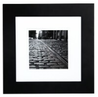 Pinnacle 5x5 Photo Mat Picture Frame - Black/White Perspective: Main