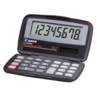 Canon  8-Digit Pocket Calculator- Dual Power- 4-.33in.x2-.67in.x.6in.- BK