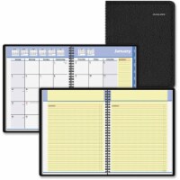 At A Glance AAG760605 8 x 11 in. QuickNotes Monthly Planner&#44; Simulated Leather - Black