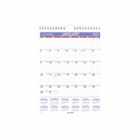 At a Glance AAGPM128 8 x 11 in. Monthly Wall Calendar with Ruled Daily Blocks