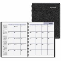 At A Glance AAGG40000 Desktop Monthly Planner&#44; Simulated Leather - Black