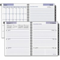 At A Glance AAGG54550 7 x 8.75 in. Weekly Appointment Planner Refill - Black