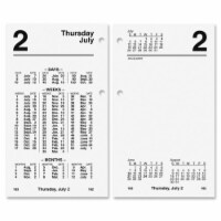 At A Glance AAGS17050 Financial Daily Desk Calendar Refill