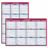 At-A-Glance AAGPM2628 24 x 36 in. Erasable Vertical & Horizontal Wall Planner&#44; Blue & Red