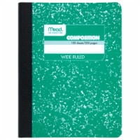 Mead® Wide Ruled Composition Notebook - Green Perspective: Main