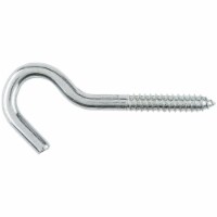 National 3/8 In. x 4-7/8 In. Steel Screw Hook N220889 Pack of 10