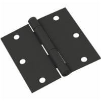 National 3-1/2 In. Square Black Door Hinge N241190