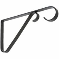 National 6 In. Black Steel Hanging Plant Bracket N274514
