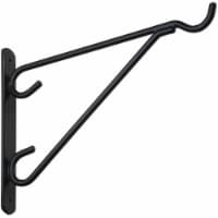 National 12 In. Black Vinyl-Coated Steel Plant Hanger Bracket N274647