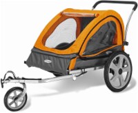 inStep Quick N EZ Double Bicycle Trailer - Orange/Black Perspective: Main