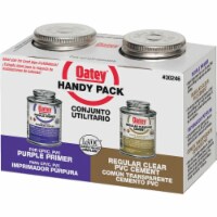 Oatey Handy Pack Clear/Purple Primer and Cement For PVC