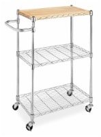 Whitmor Supreme Kitchen Cart - Chrome