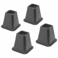 Whitmor Mfg. 6511-3349-BLK 4 Count Black Bed Risers