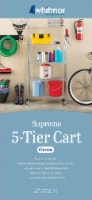 Whitmor Supreme 5-Tier Cart - Chrome