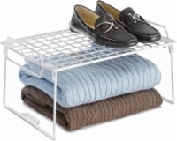 Whitmor Grid Pattern Stacking Utility Shelf - White Perspective: Main