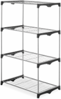 Whitmor 4-Tier Wire Shelves - Silver/Black Perspective: Main