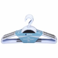 Whitmor Slim Sure-Grip® Plastic Hangers - White/Gray