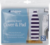 Whitmor Striped Ironing Board Cover and Pad - Navy / White