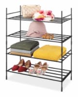 Whitmor Modular 2-Tier Shoe Stacker - Gray Perspective: Main