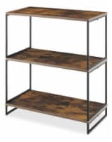 Whitmor Modern Industrial 3-Tier Shelves - Black/Brown Perspective: Main